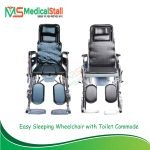Easy Sleeping Wheelchair with Toilet Commode