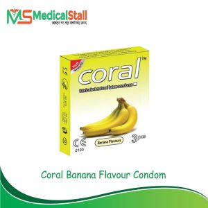 Coral-Banana-Flavour-Condom - Medical Stall