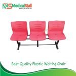 Best Quality Plastic Waiting Chair 3 Seater - Medical Stall