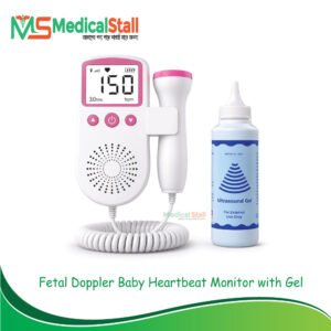 Fetal Doppler Baby Heartbeat Monitor with LCD Display & Ultrasound Gel