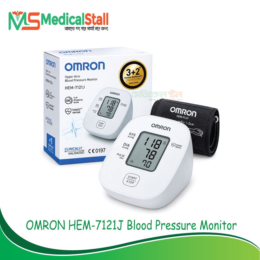 OMRON HEM-7121J Upper Arm BP Monitor Price in BD | Medical Stall